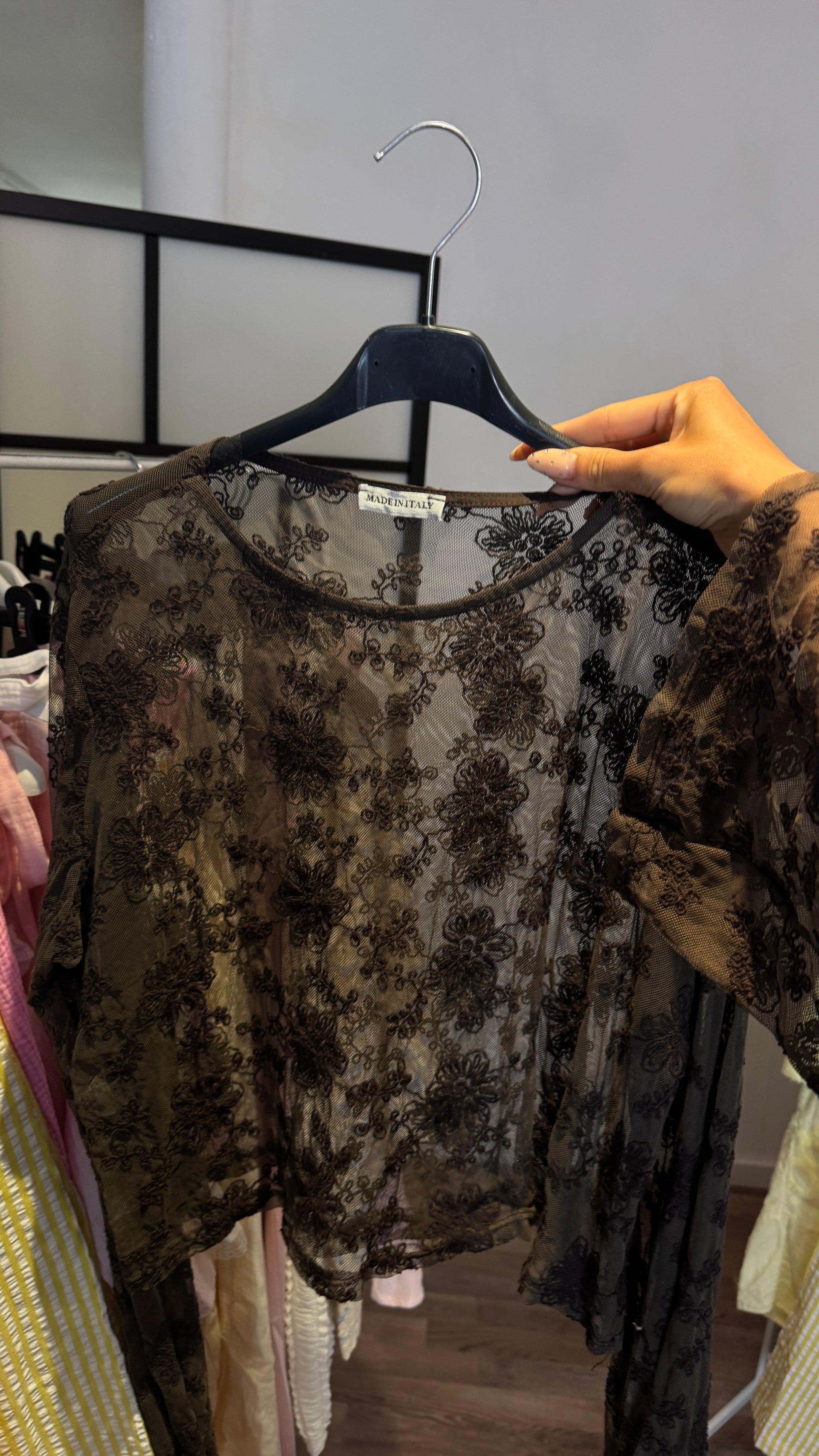 Shirt Mesh Black